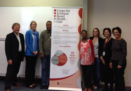 Project team: Paul Garner, Celeste Naude, Pierre Ongolo-Zogo, Babalwa Zani, Tamara Kredo, Lilian Dudley and Taryn Young